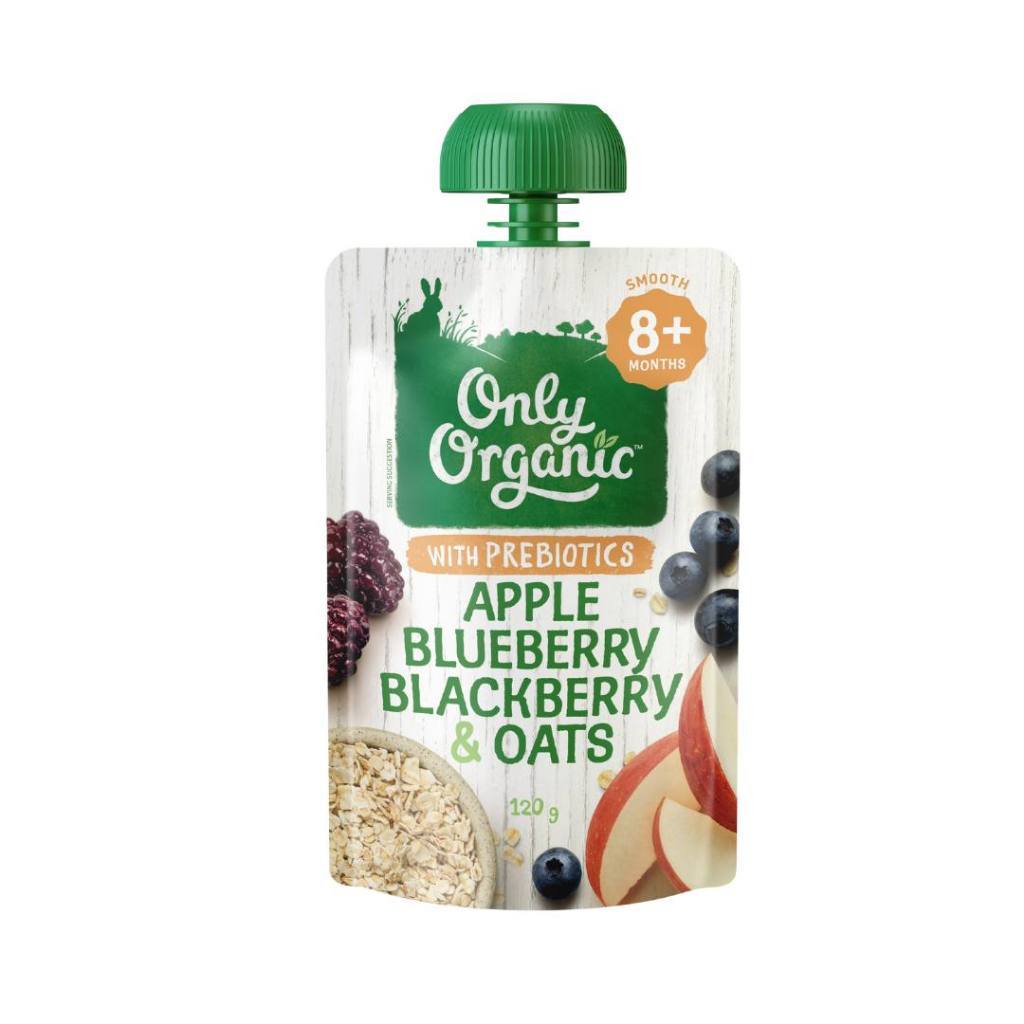 Only Organic Pouch 8m+ 120gr Bubur Bayi Siap Saji