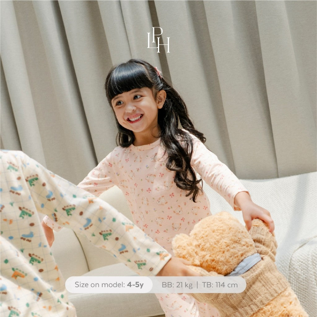 Little Palmerhaus - Little Wear Shoulder Button Long Set (Setelan Anak Lengan Panjang) 37.0