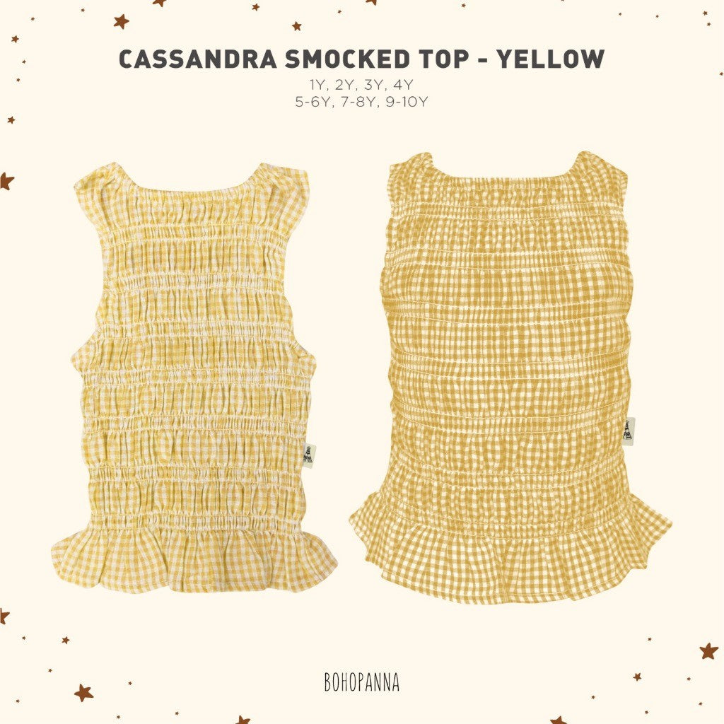 BOHOPANNA - CASSANDRA SMOCKED TOP - ATASAN ANAK