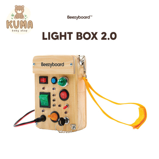 Beezyboard - Light Box - mainan lampu/mainan papan sibuk/mainan stimulasi motorik halus