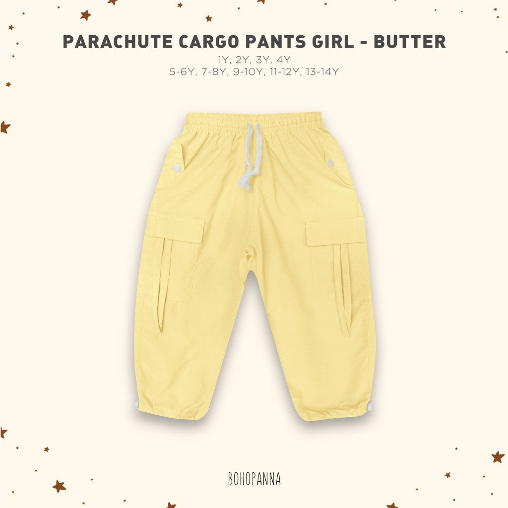 BOHOPANNA - PARACHUTE CARGO PANTS GIRL - Celana Cargo Anak Perempuan