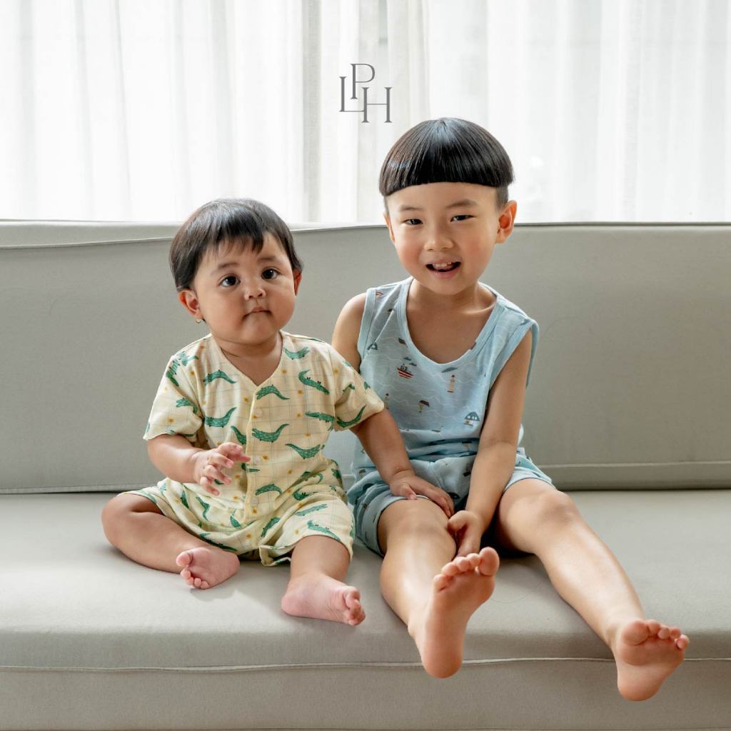 Little Palmerhaus - Little Wear Short Set (Setelan Bayi Lengan Pendek) 36.0