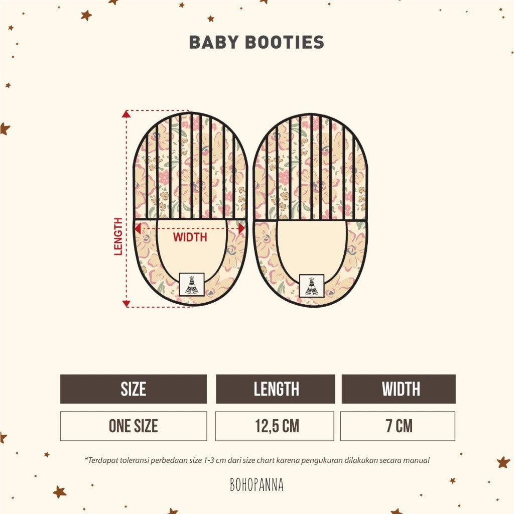 BOHOPANNA - BABY BOOTIES PRINT - KAOS KAKI BAYI 2539