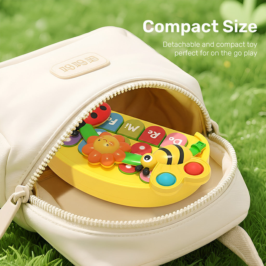 Sakumini Mainan Edukasi Piano 4 Mode Musik Lampu Musical Light Up Anak Bayi