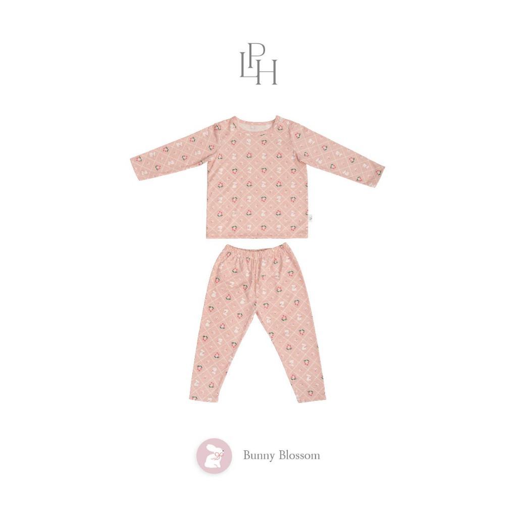 Little Palmerhaus - Little Wear Shoulder Button Long Set (Setelan Anak Lengan Panjang) 36.0