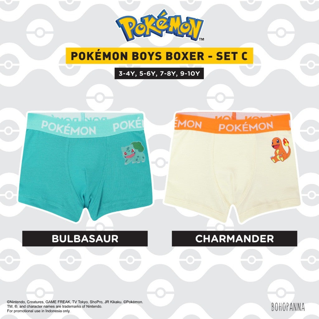 BOHOPANNA | POKÉMON - BOYS BOXER SET - Boxer Anak - Inner Short