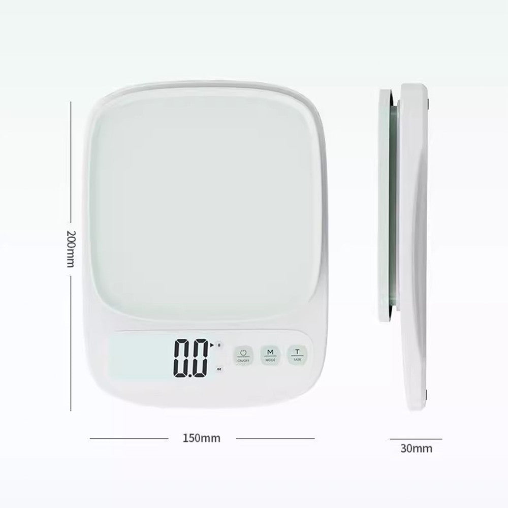 Sakumini Digital Kitchen Scale Timbangan Dapur LCD Kopi Buah Sayur Mpasi Makanan Butter Kue Coffee Brew Masakan Diet  Serbaguna Premium Akurasi Tinggi Portable Mini 3KG Water Resistant Anti Air Anti Slip Compact