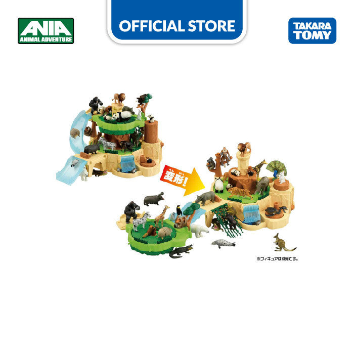 Ania Playset Walking! Round-and-Round Mountain Mainan Gift Anak Binatang
