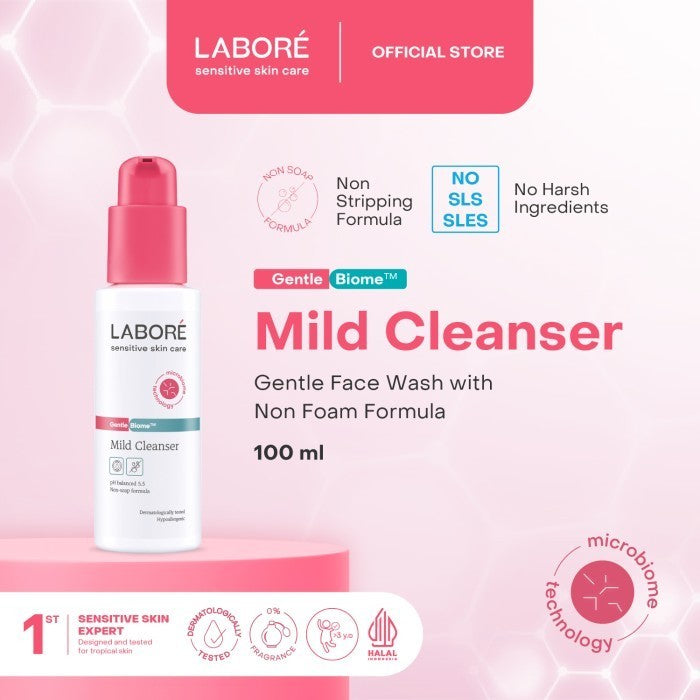[DERMALAB REVOLUTIONAIRE] Labore GentleBiome™ Mild Cleanser 100ml - Face Wash | Sabun Pembersih Wajah Low pH 5.5 Hyaluronic Acid for all skin and sensitive