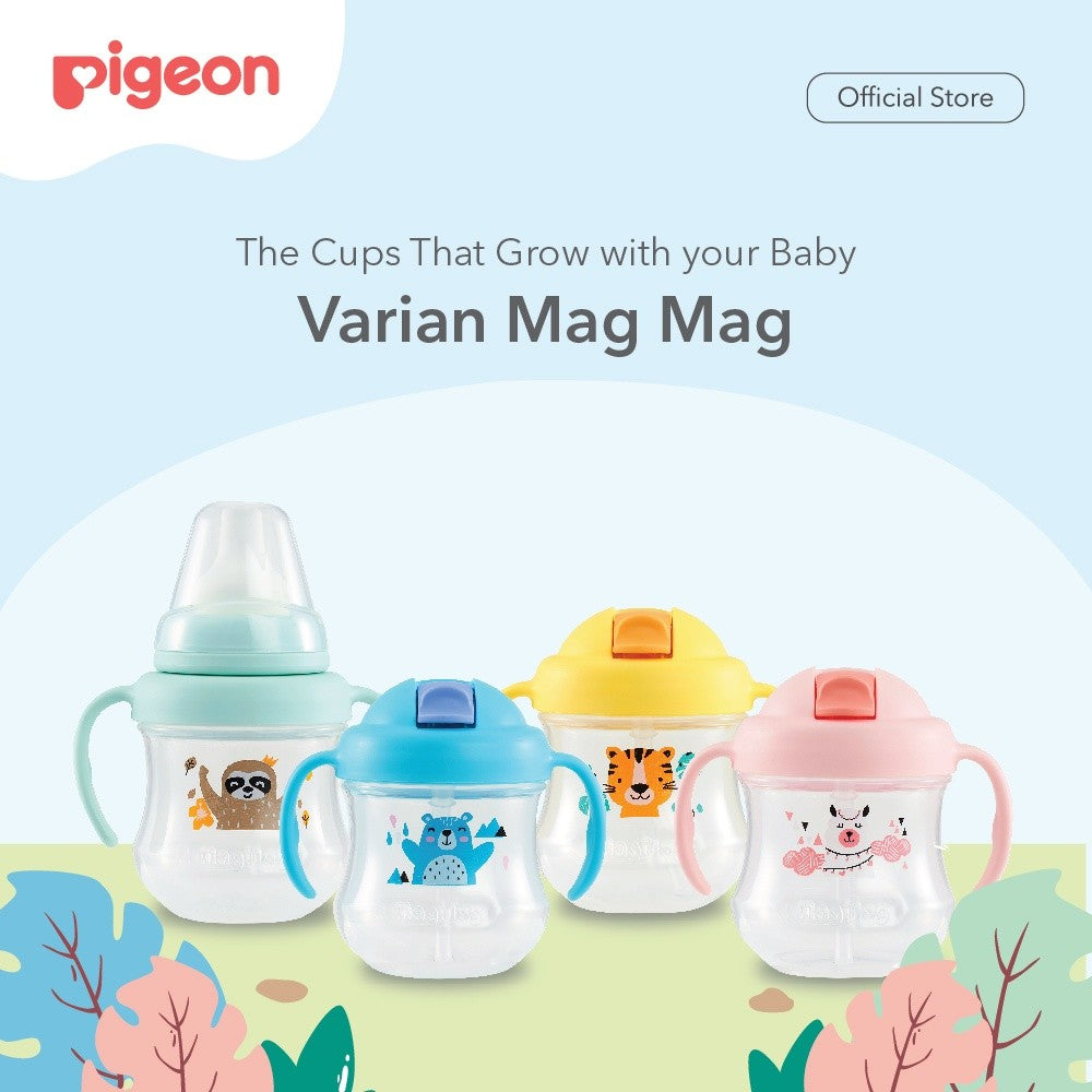 Pigeon Magmag Straw Cup | Botol Minum Bayi |  Gelas Minum Bayi Anti Tumpah |  BPA Free |  Sippy Cup | Training Cup