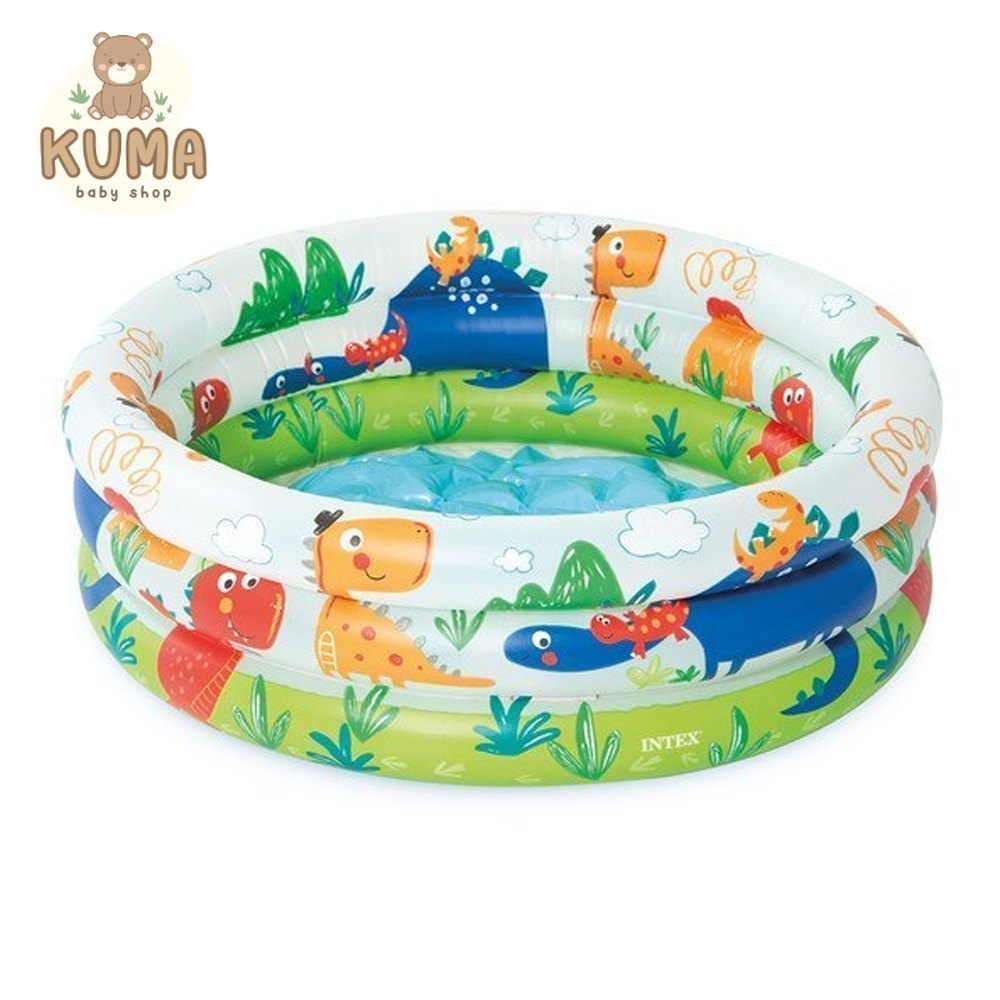 INTEX Kolam Renang Anak Bayi BABY DINO POOL 57106 61cm x 22cm