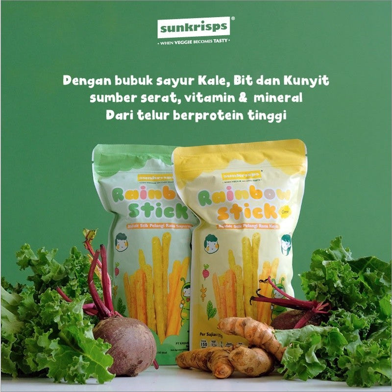 Sunkrisps Rainbow Stick Pelangi Snack Anak Mpasi
