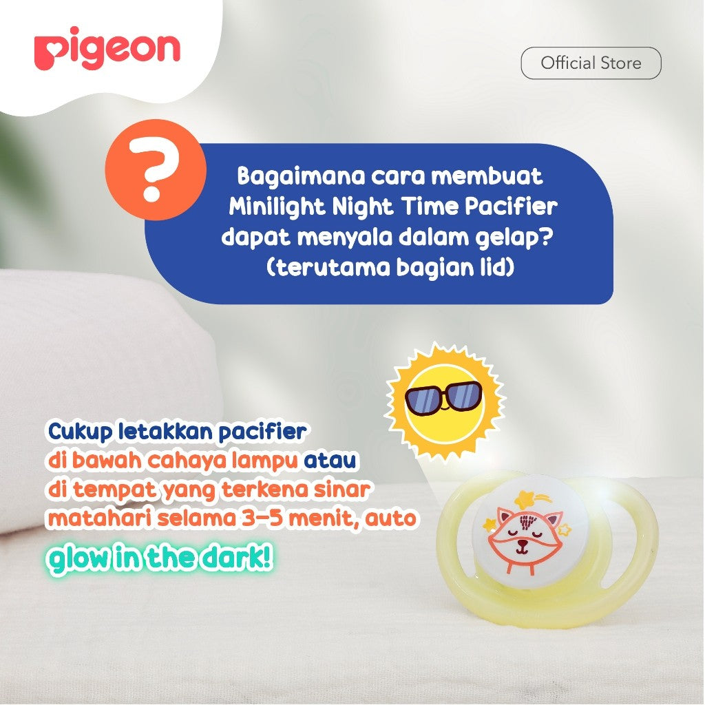 Minilight Glow in The Dark Pacifier | Empeng Bayi | Dot Bayi | Dot Super Lembut | BPA Free