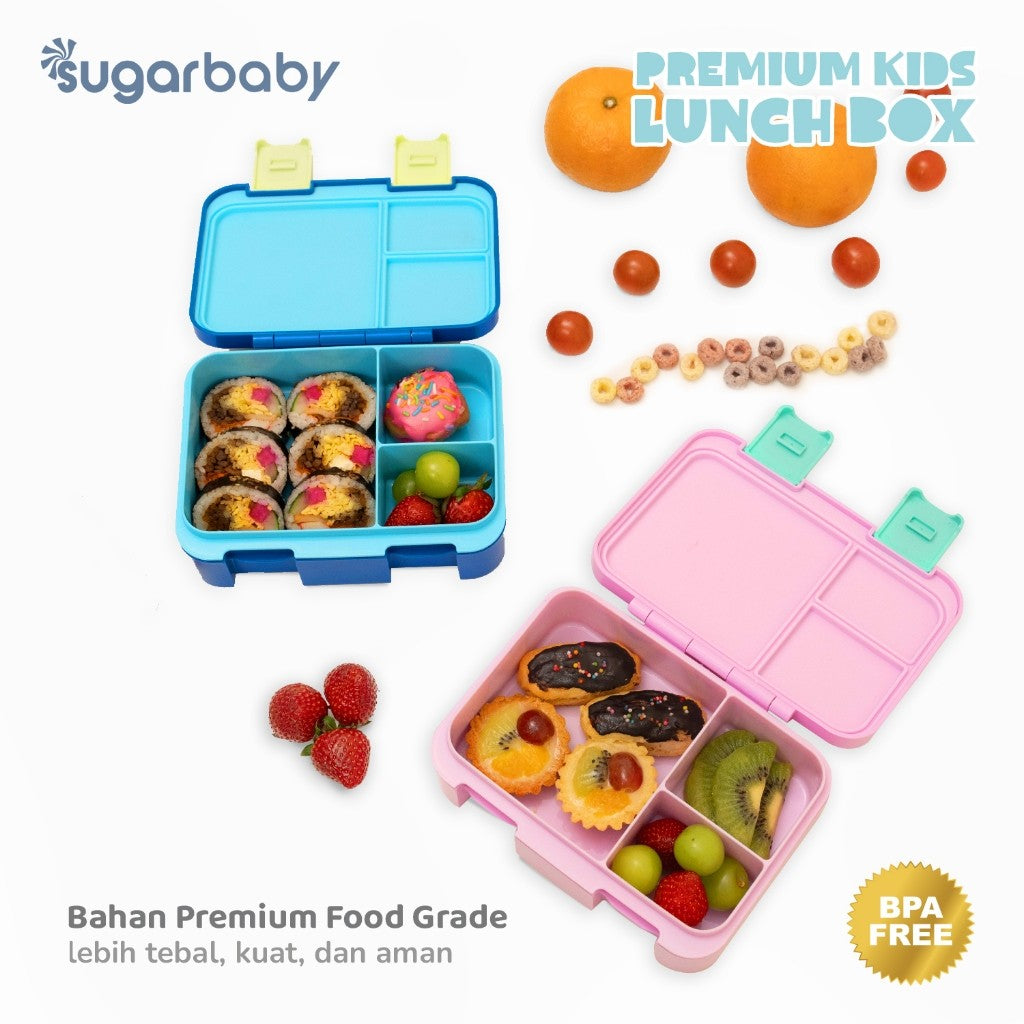 Sugarbaby Premium Kids Lunch Box/Kotak Bekal/Kotak Makan Anak BPA Free