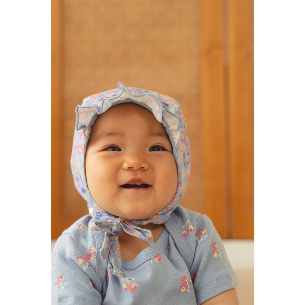 BOHOPANNA - BONNET RUFFLE PRINT 3.0 - TOPI BAYI