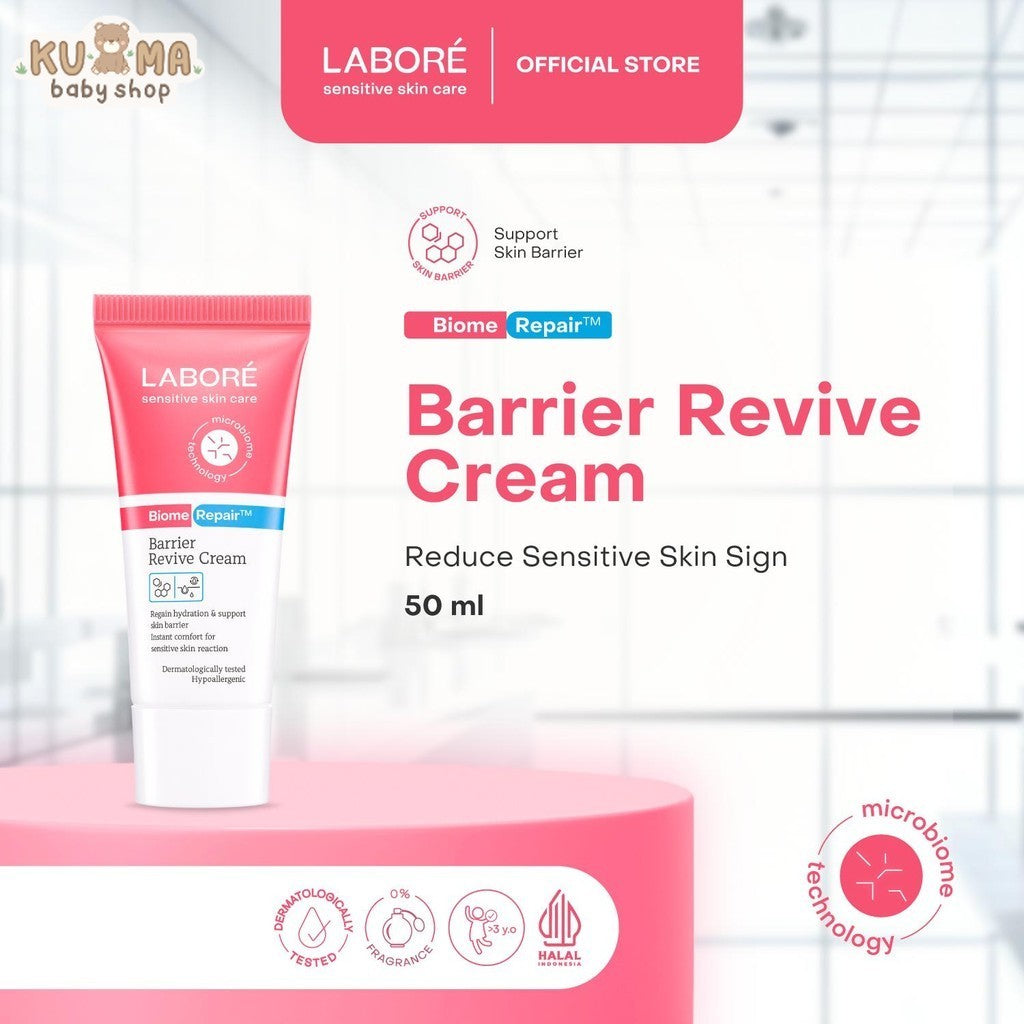 [DERMALAB REVOLUTIONAIRE] Labore Sensitive Skin Care BiomeRepair Barrier Revive Cream 50 ml - Moisturizer - Melembabkan Kulit - Pelembab Wajah - Perawatan Kulit Expert Ekspert - Facial - Day Cream Night Cream BPOM - Skincare Best Seller - Skincare Viral