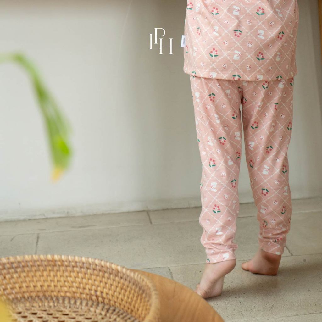 Little Palmerhaus - Little Wear Shoulder Button Long Set (Setelan Anak Lengan Panjang) 36.0