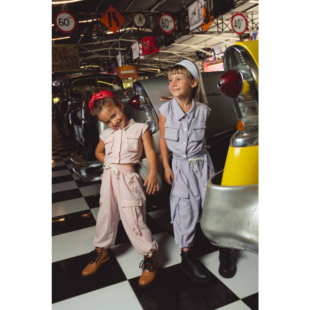 BOHOPANNA - PARACHUTE CARGO PANTS GIRL - Celana Cargo Anak Perempuan