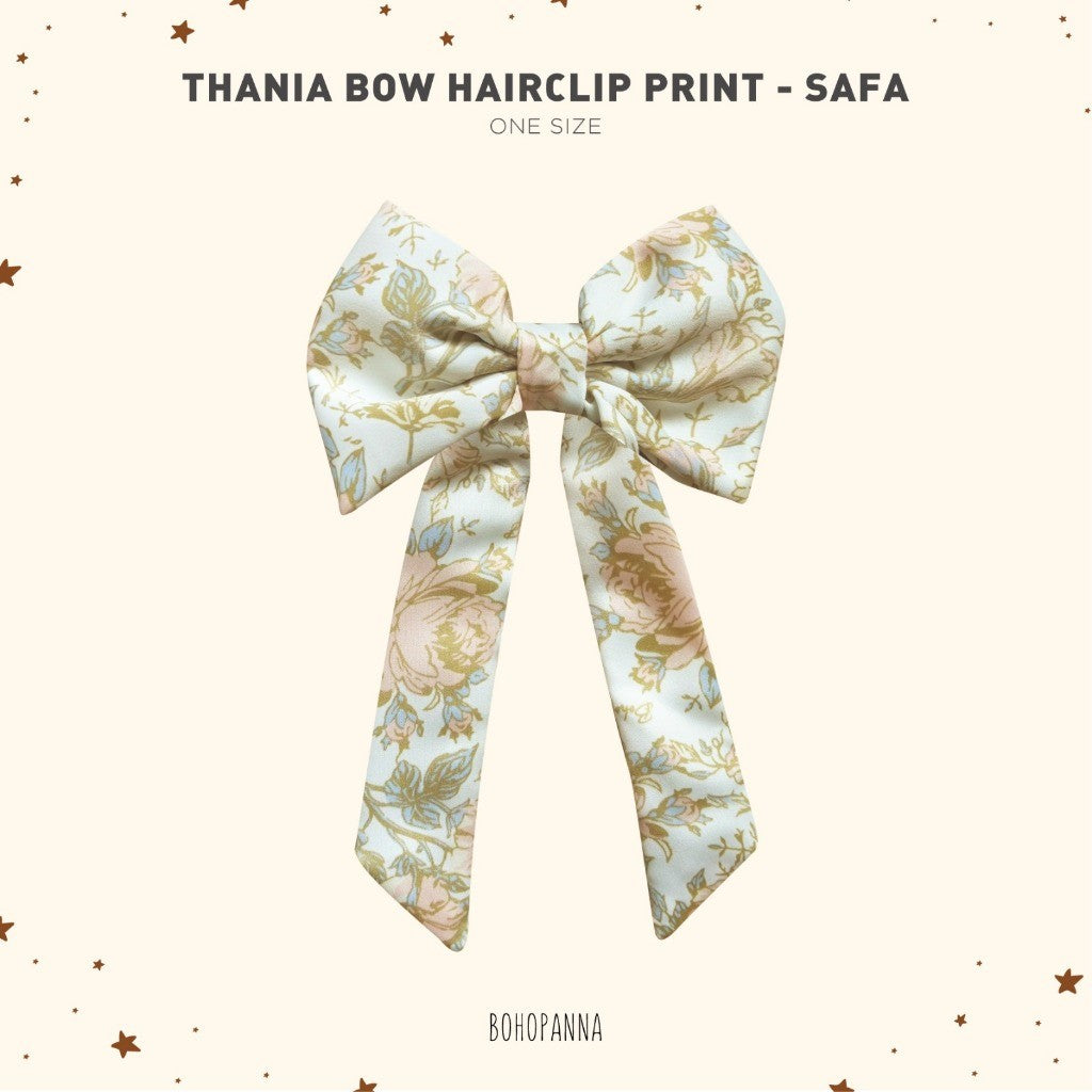 BOHOPANNA - RAYA COLLECTION - THANIA BOW HAIRCLIP PRINT - Pita - Aksesoris Rambut