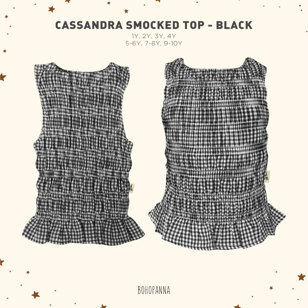 BOHOPANNA - CASSANDRA SMOCKED TOP - ATASAN ANAK