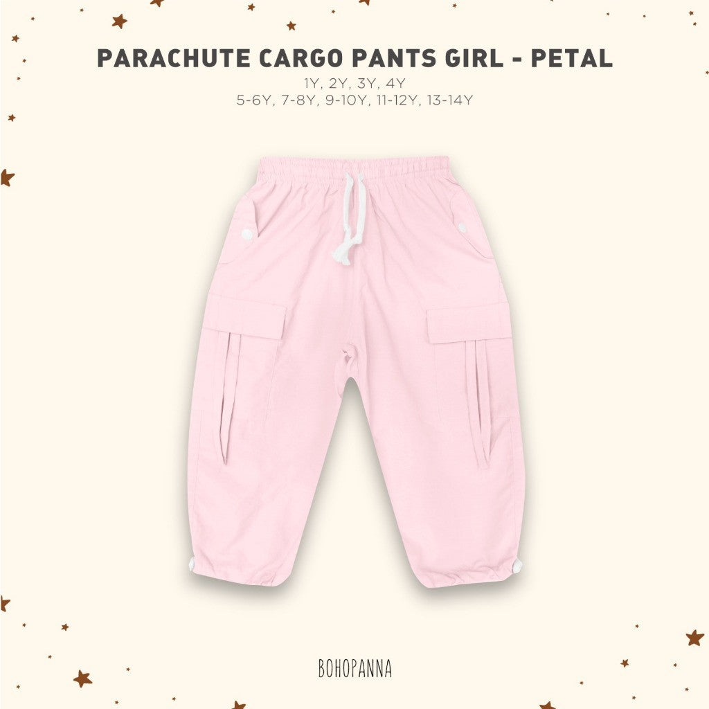 BOHOPANNA - PARACHUTE CARGO PANTS GIRL - Celana Cargo Anak Perempuan