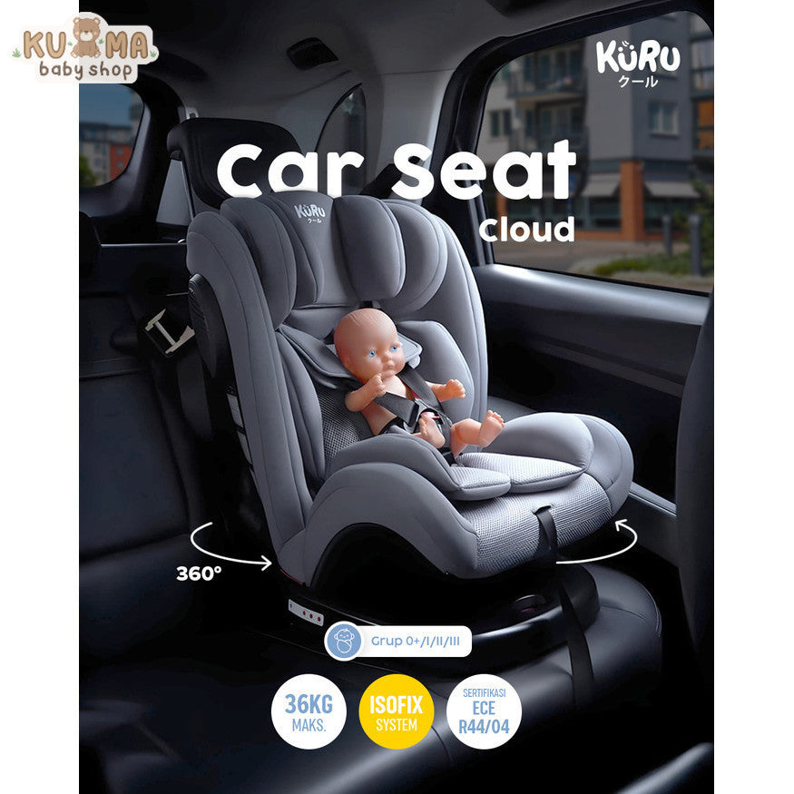 Kuru Cloud 360 Rotate Isofix Baby Car Seat | Kursi Mobil Anak Bayi