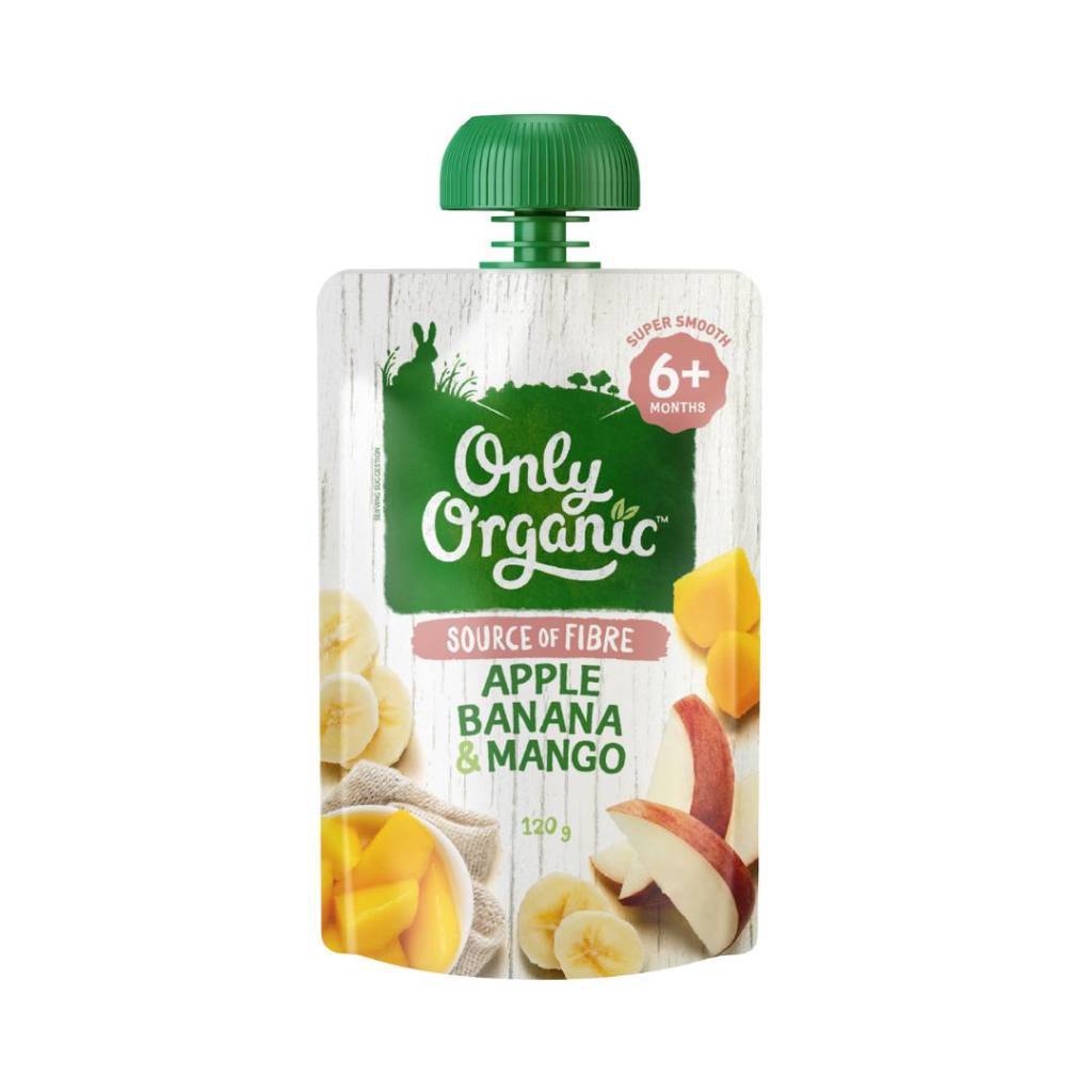 Only Organic Pouch 6m+ 120gr