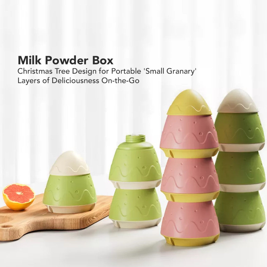 Sakumini Milk Powder Container 3in1 Tempat Susu Bubuk Bayi Anti Lembab