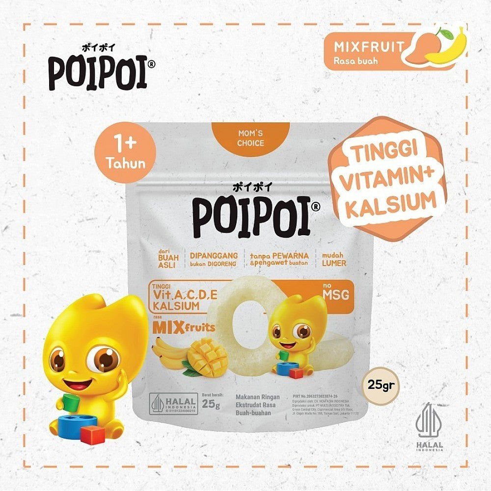 POIPOI Puff Snack Makanan Ringan Cemilan Bayi Sehat 25g