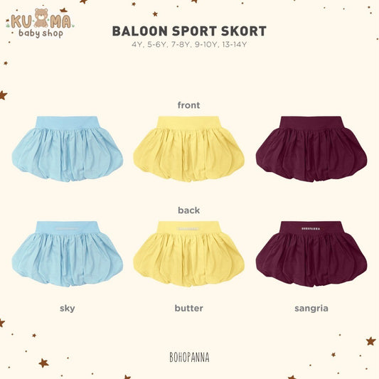BOHOPANNA - BALOON SPORT SKORT - Celana Rok Sport Anak