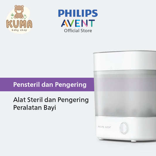 Philips Avent | Sterilizer & Dryer | Alat Steril & Pengering Peralatan Bayi | Terbukti Hilangkan 99,9% Kuman | SCF293/00