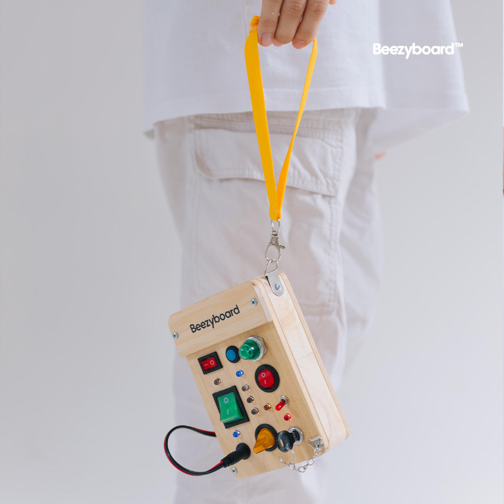 Beezyboard - Light Box - mainan lampu/mainan papan sibuk/mainan stimulasi motorik halus