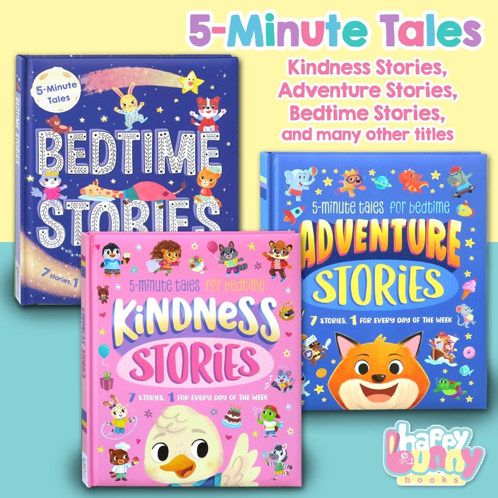 5-Minute Tales Bedtime Stories, Stories of Kindness, Adventures, Animal Stories, Fairy Tales and other story books Buku Anak