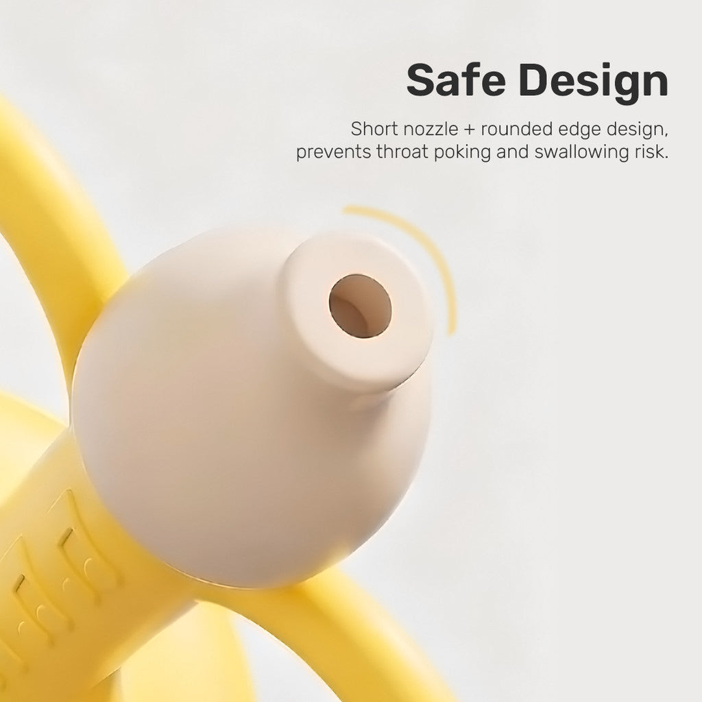 Sakumini Silicone Teether Trumpet Toy Mainan Gigitan Anak Terompet Silikon Bayi BPA Free Terapi Wicara