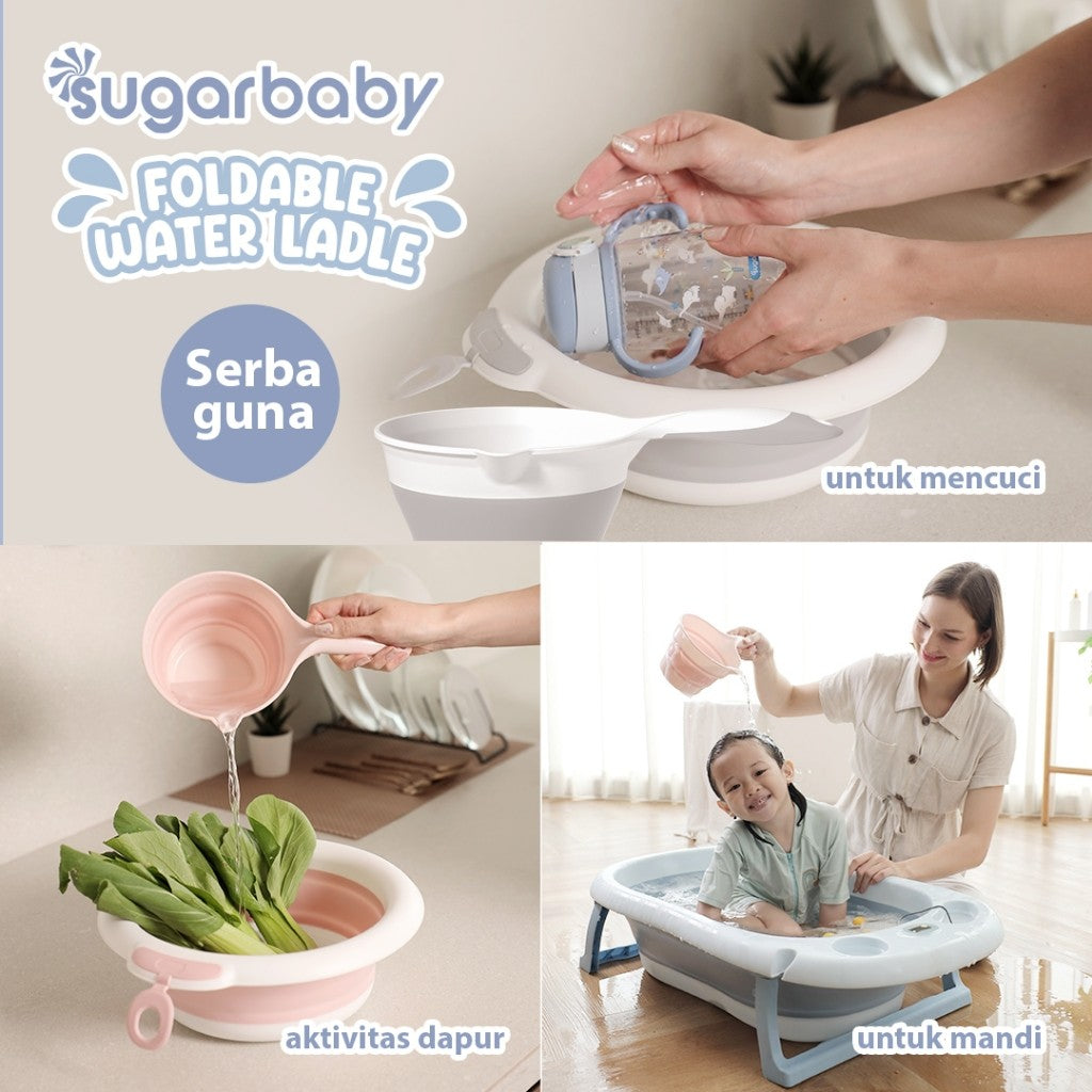 Sugarbaby Foldable Water Ladle/Gayung Mandi Bayi/Gayung Lipat Mandi/Alat Mandi Bayi