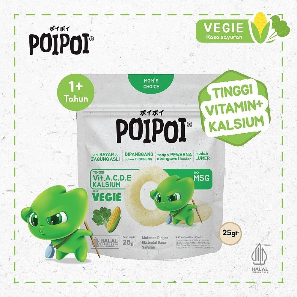 POIPOI Puff Snack Makanan Ringan Cemilan Bayi Sehat 25g