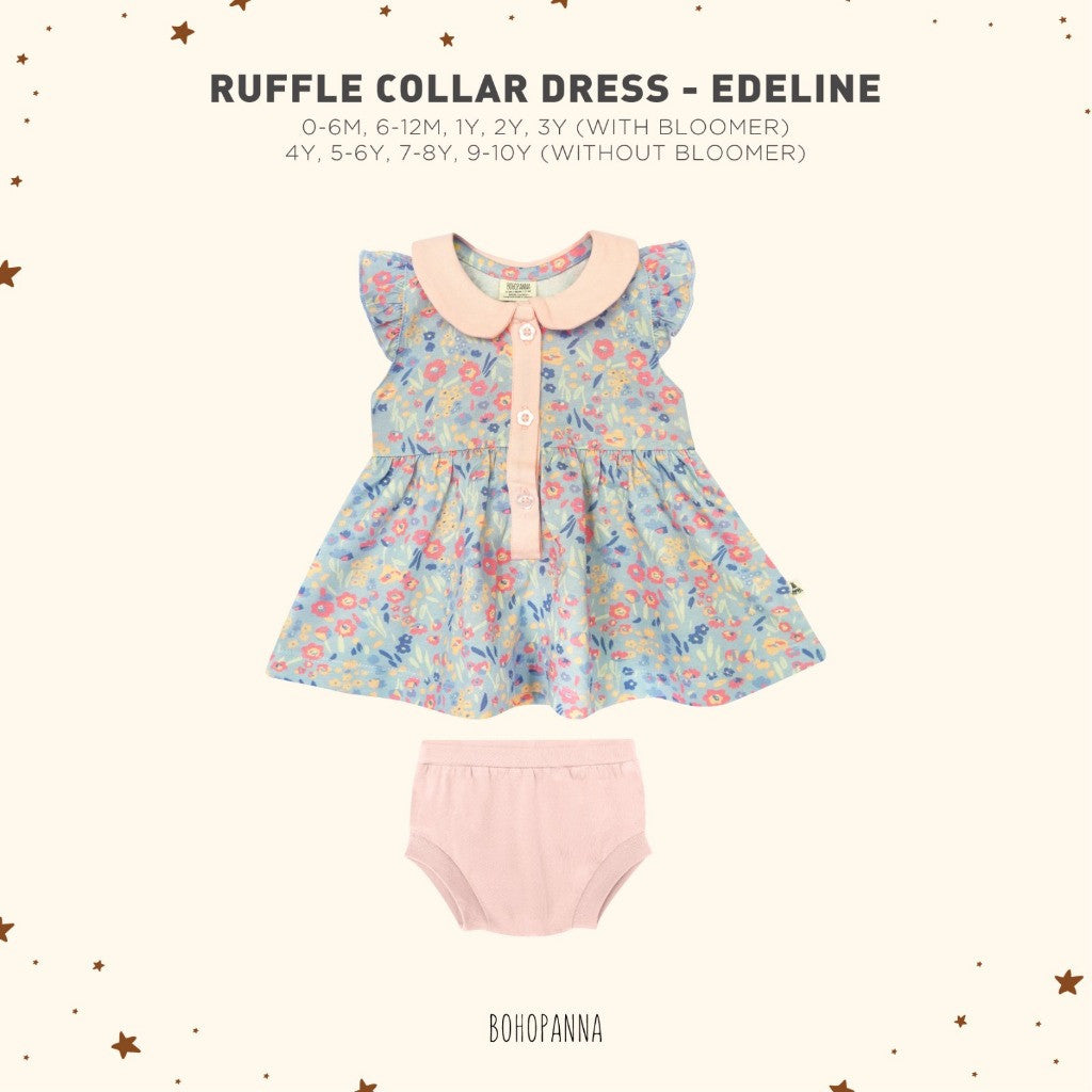 BOHOPANNA - RUFFLE COLLAR DRESS - DRESS ANAK 2573