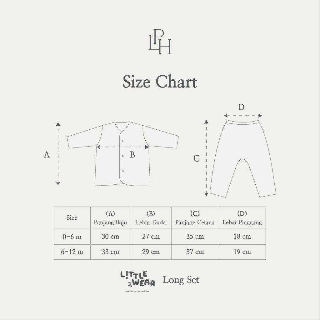 Little Palmerhaus - Little Wear Long Set (Setelan Bayi Lengan Panjang) 36.0
