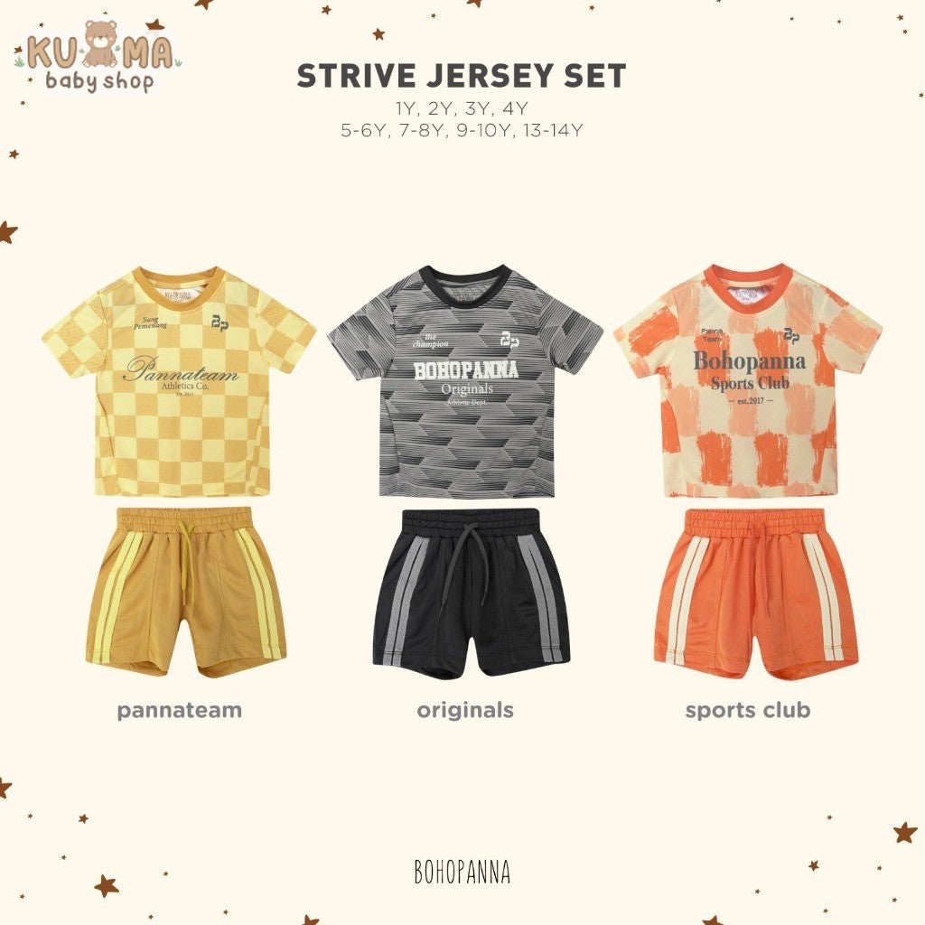 BOHOPANNA - STRIVE JERSEY SET - Setelan Sport Anak