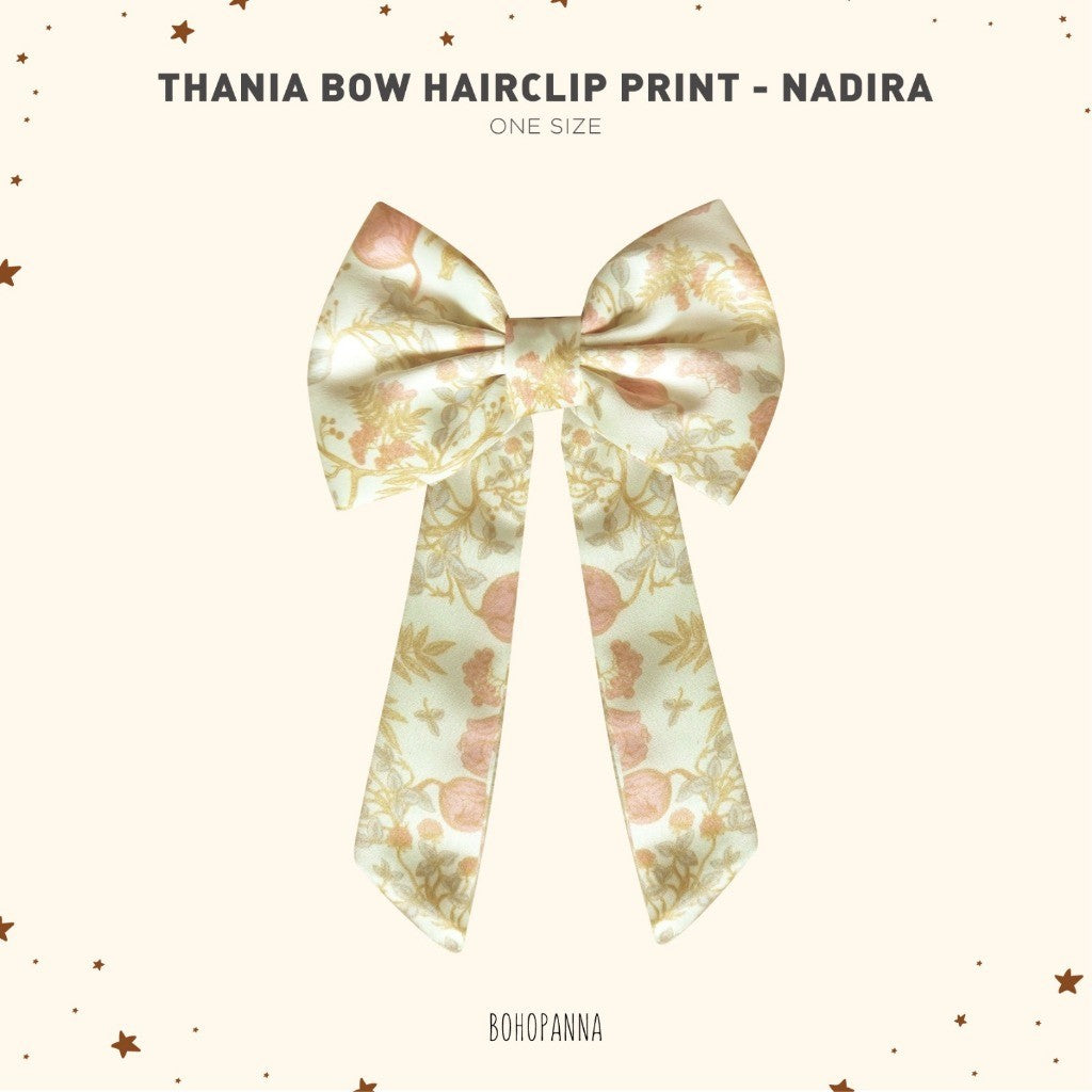 BOHOPANNA - RAYA COLLECTION - THANIA BOW HAIRCLIP PRINT - Pita - Aksesoris Rambut