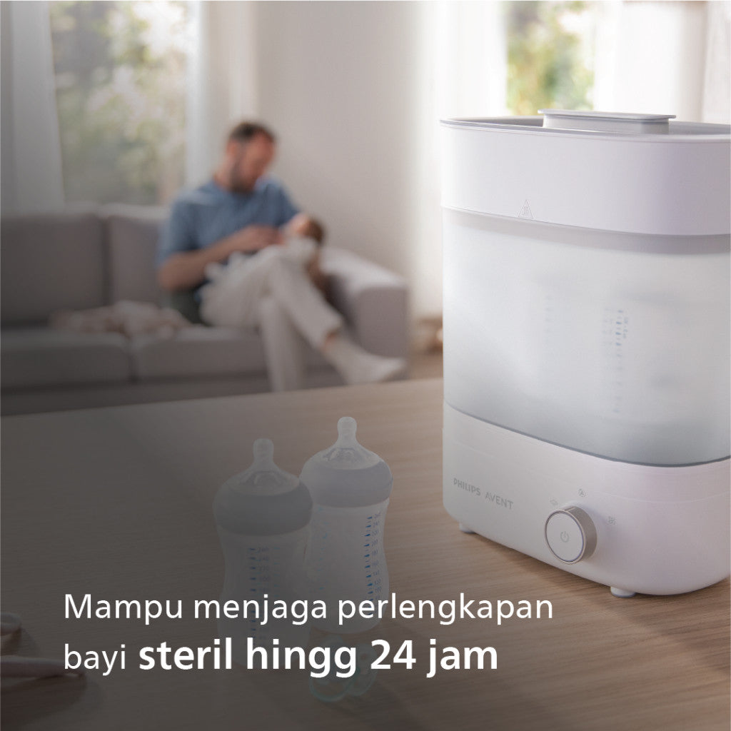 Philips Avent | Sterilizer & Dryer | Alat Steril & Pengering Peralatan Bayi | Terbukti Hilangkan 99,9% Kuman | SCF293/00