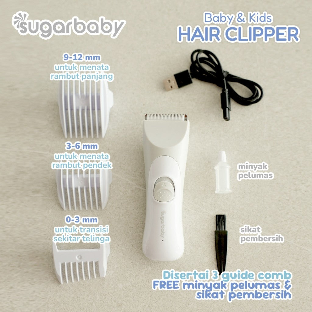 Sugarbaby Baby & Kids Hair Clipper/Alat Cukur Rambut Bayi/Portable Baby Hair Clipper