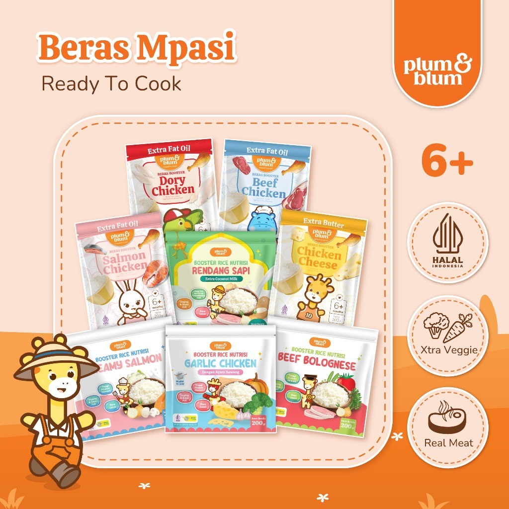 Plum & Blum Beras Mpasi BB Booster 6 Bulan  - 200 gram
