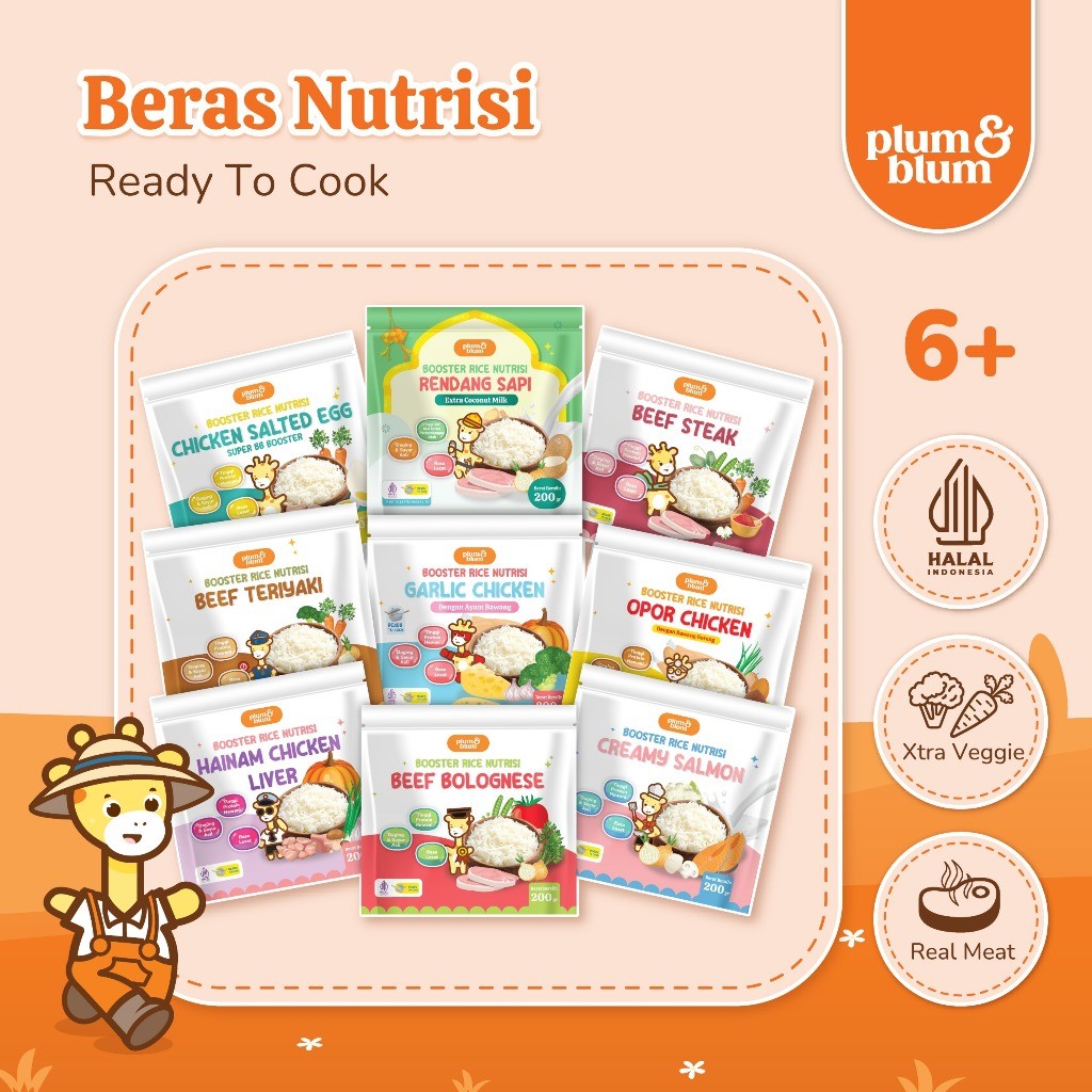 Plum & Blum Beras Mpasi BB Booster 6 Bulan  - 200 gram