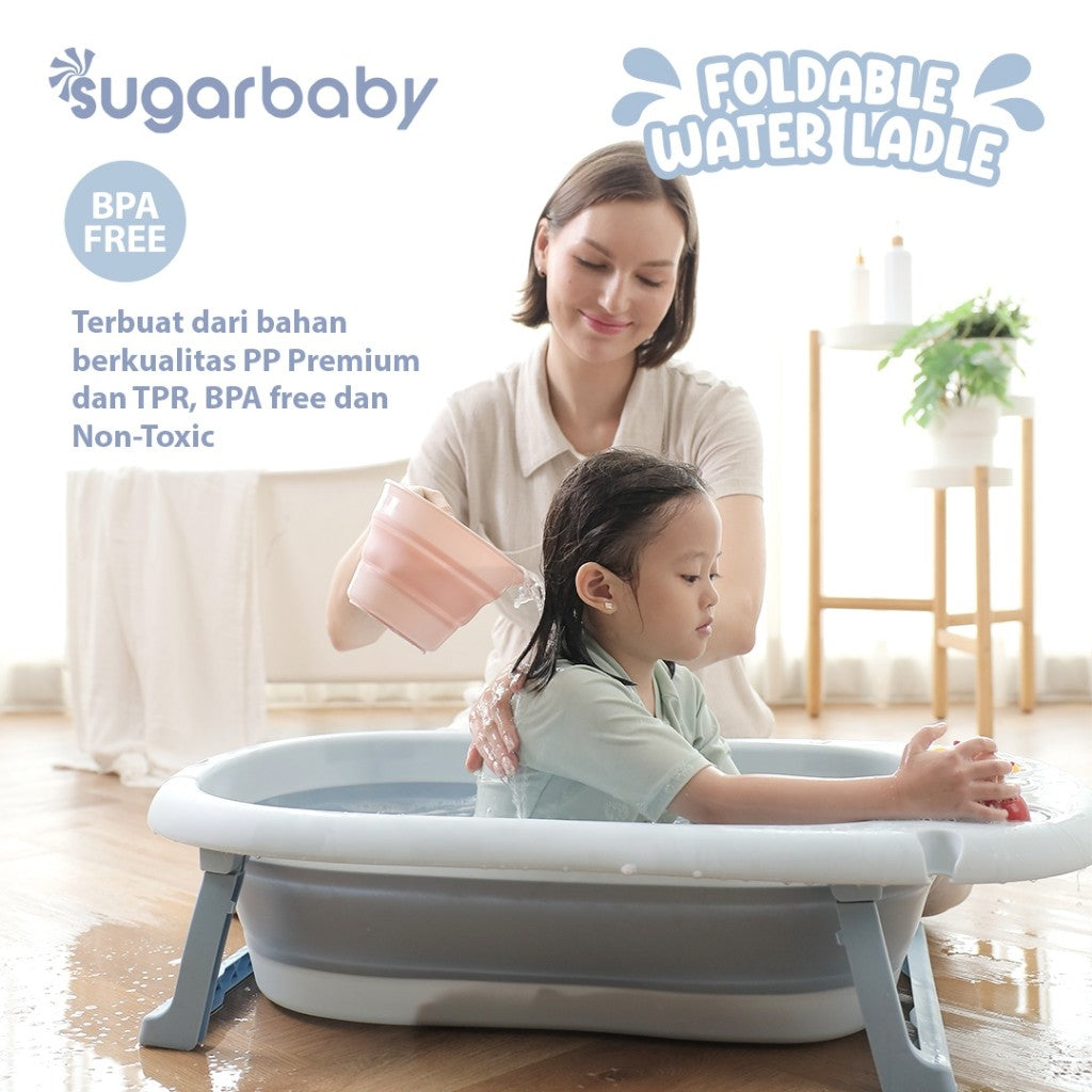 Sugarbaby Foldable Water Ladle/Gayung Mandi Bayi/Gayung Lipat Mandi/Alat Mandi Bayi