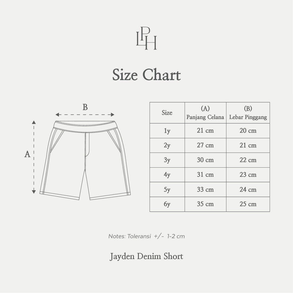 Little Palmerhaus - Jayden Denim Short (Celana Pendek Jeans Anak)