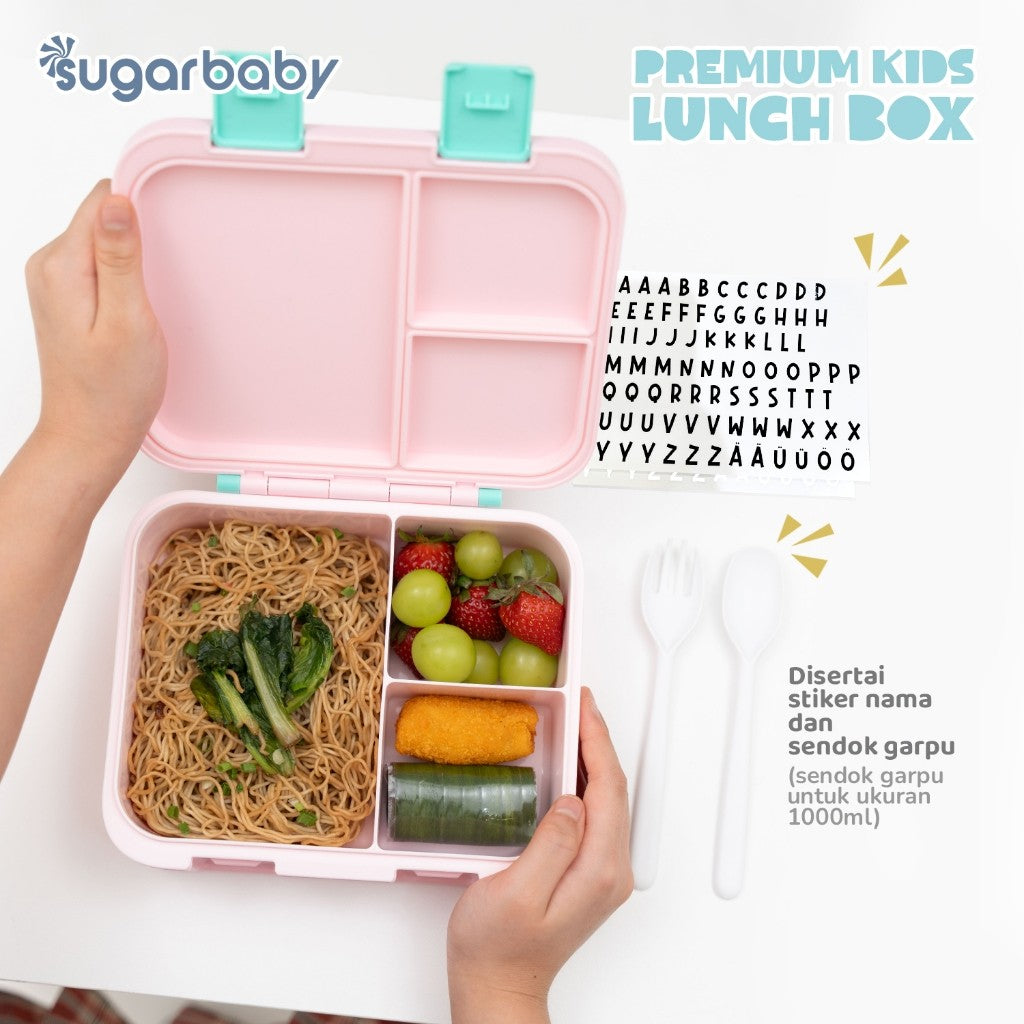 Sugarbaby Premium Kids Lunch Box/Kotak Bekal/Kotak Makan Anak BPA Free