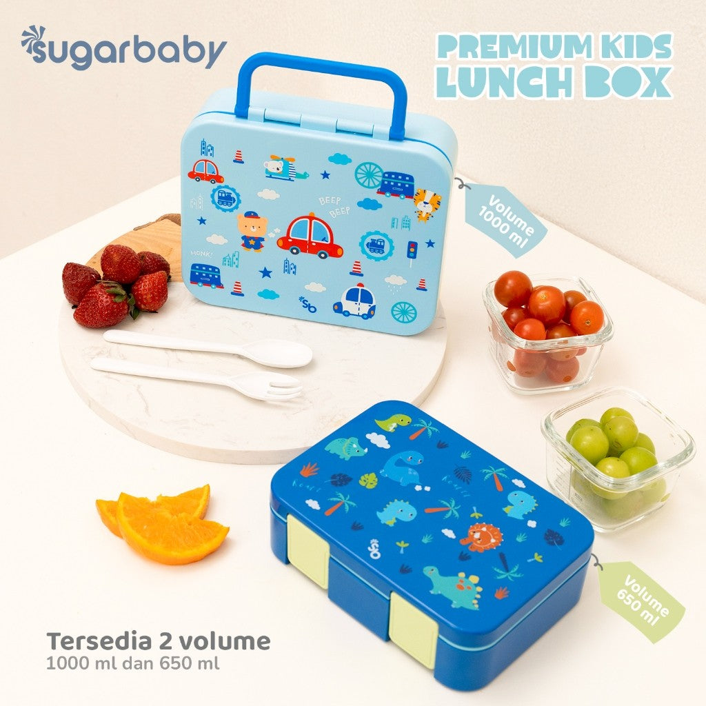 Sugarbaby Premium Kids Lunch Box/Kotak Bekal/Kotak Makan Anak BPA Free
