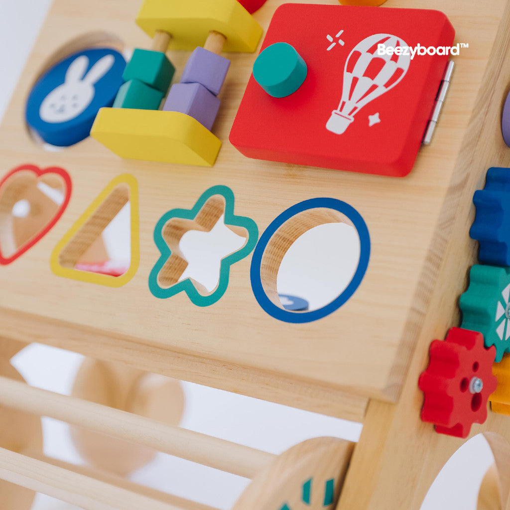 Beezyboard - Baby Push Walker - mainan kayu/mainan belajar berjalan/mainan papan sibuk