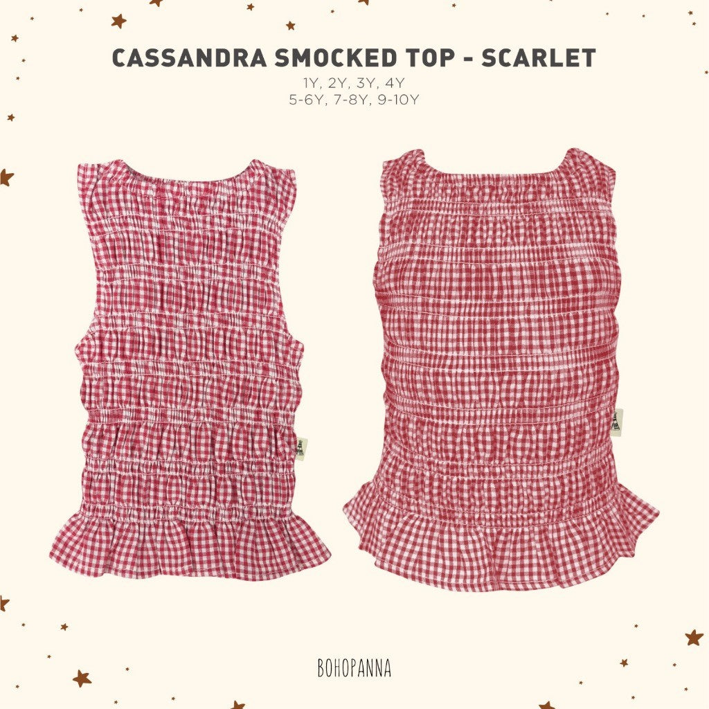 BOHOPANNA - CASSANDRA SMOCKED TOP - ATASAN ANAK